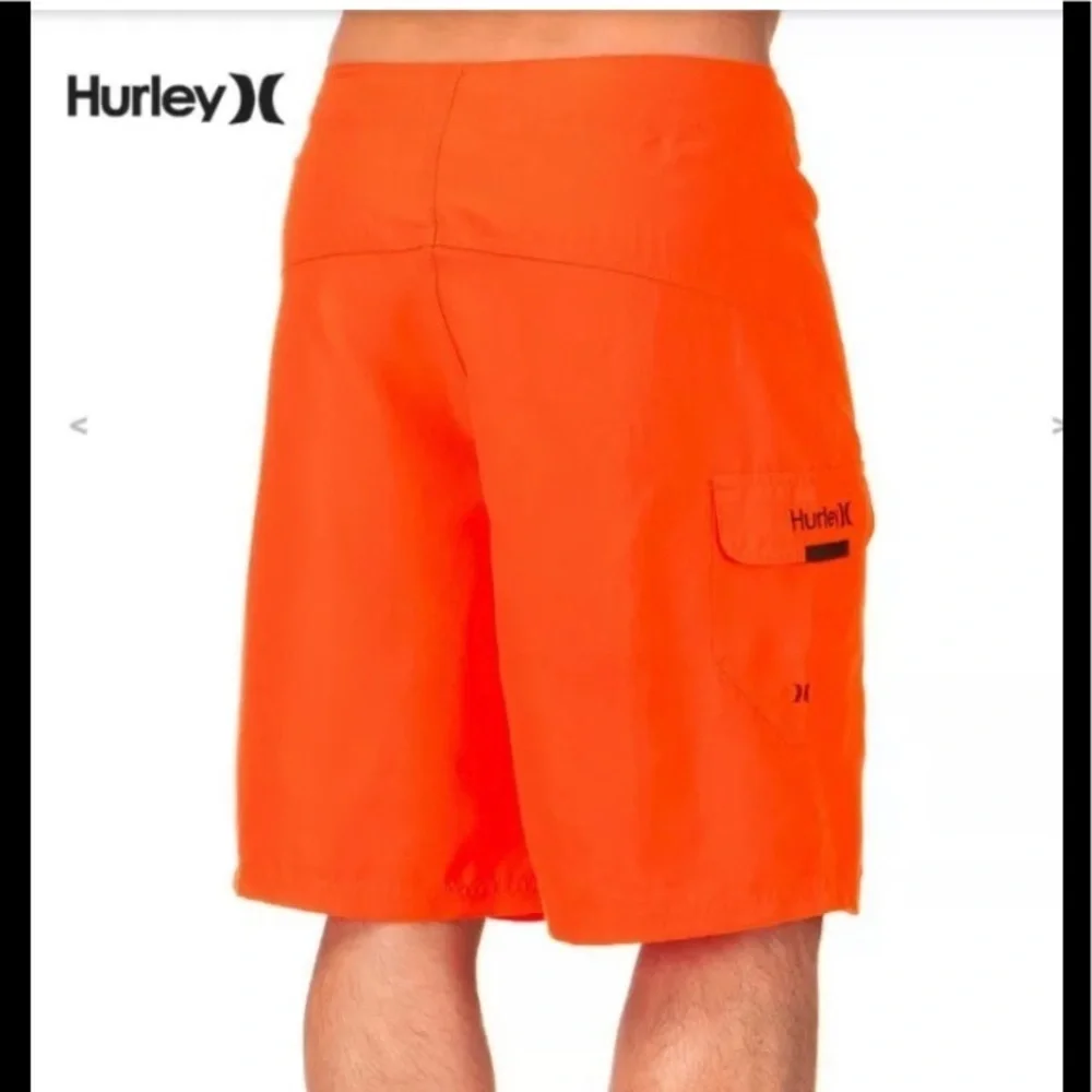 NWT Hurley Neon Orange Board Shorts Sz 30 or 31